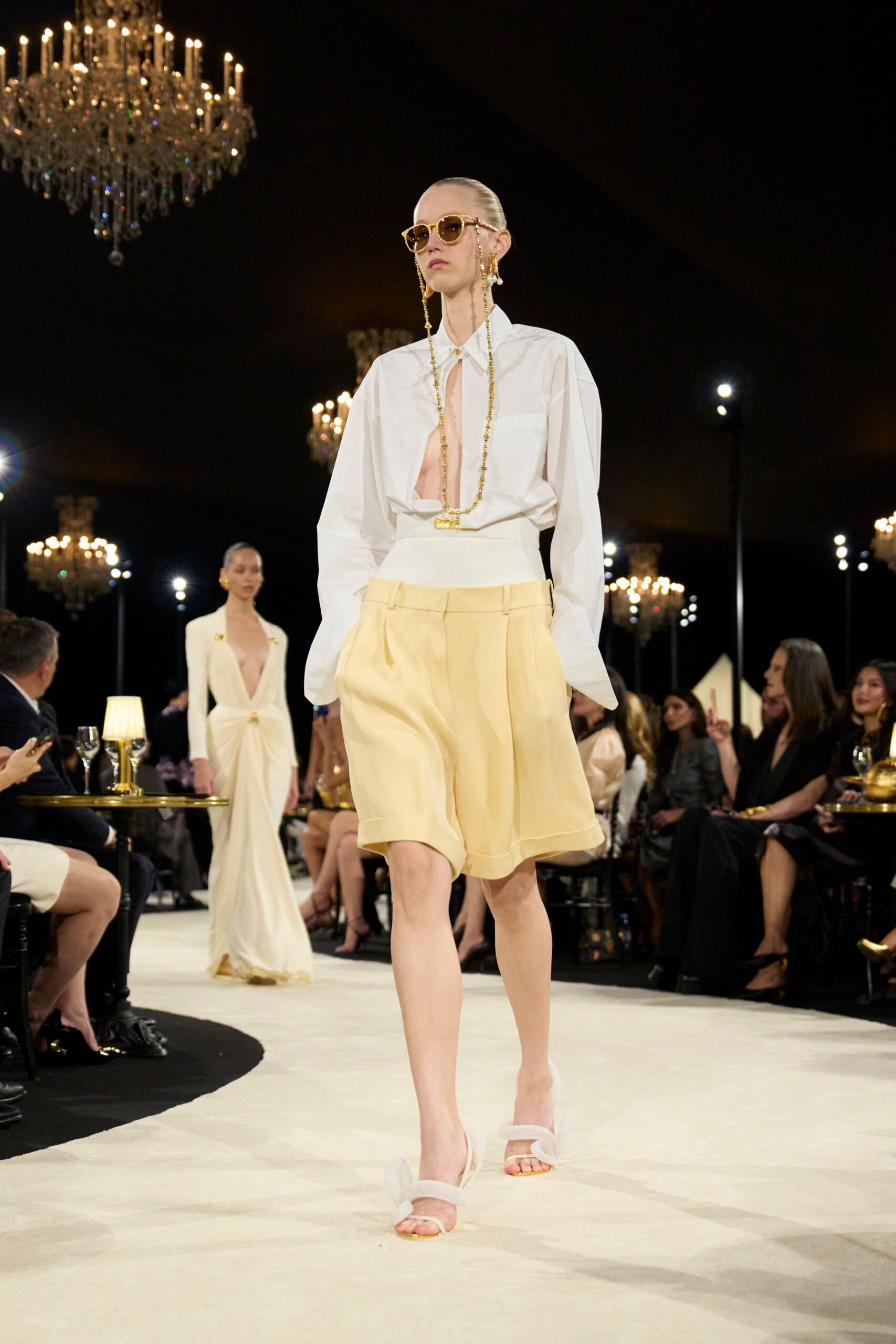 white keyhole oversized shirt