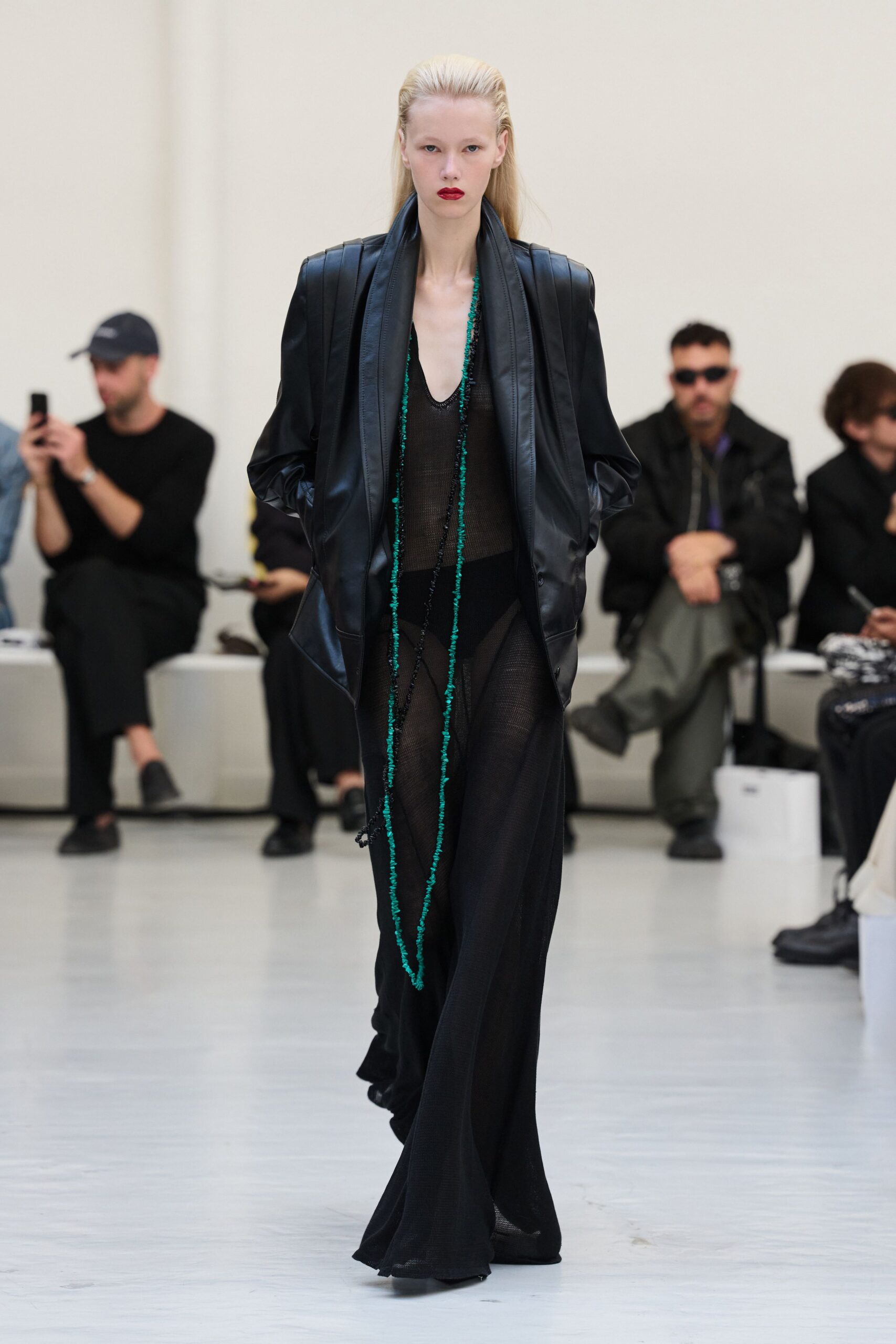 sheer black mesh jumpsuit