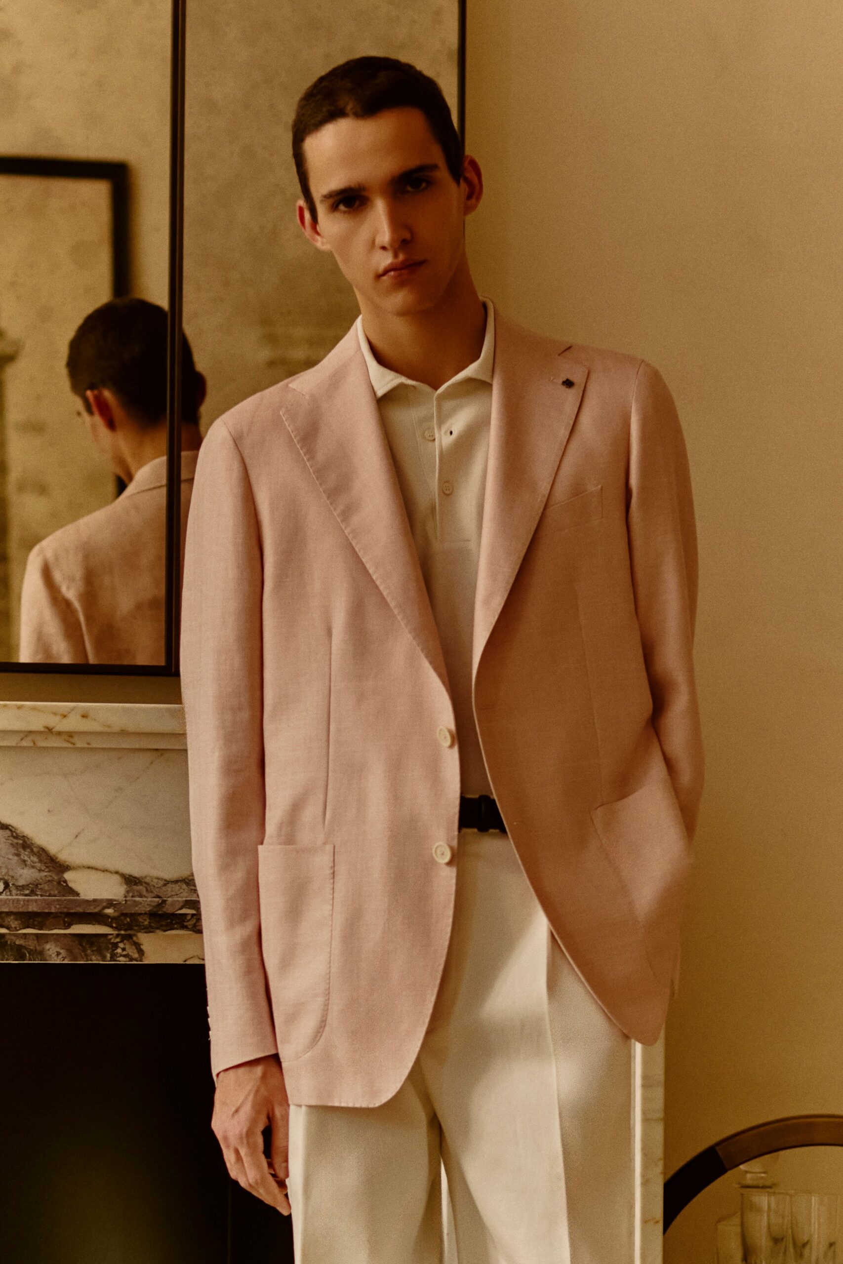 white straight-leg pants