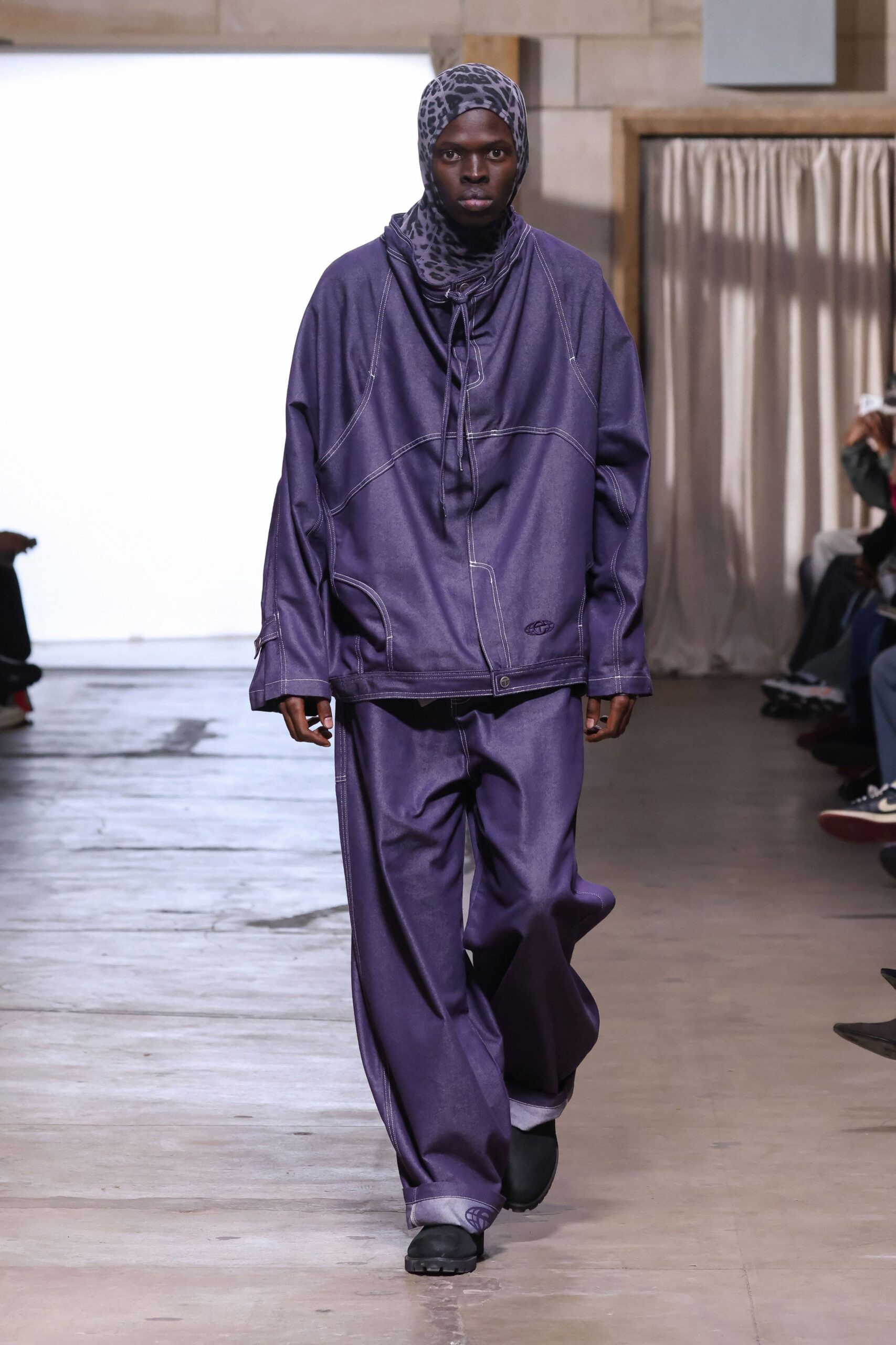 oversized purple anorak jacket
