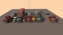 Flatbed Truck and Trailer