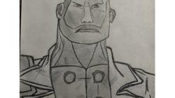 Keeper of the Divine Fist of the North Sandvich - Drawing (72hr Jam 2020)
