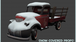 Snow covered prop pack