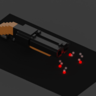 Scout weapon in MagicaVoxel