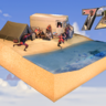 'Beach Party' Diorama