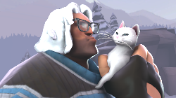 [SFM Poster] Winter kitten kissing