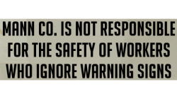 New MVM Themed Warning Sign
