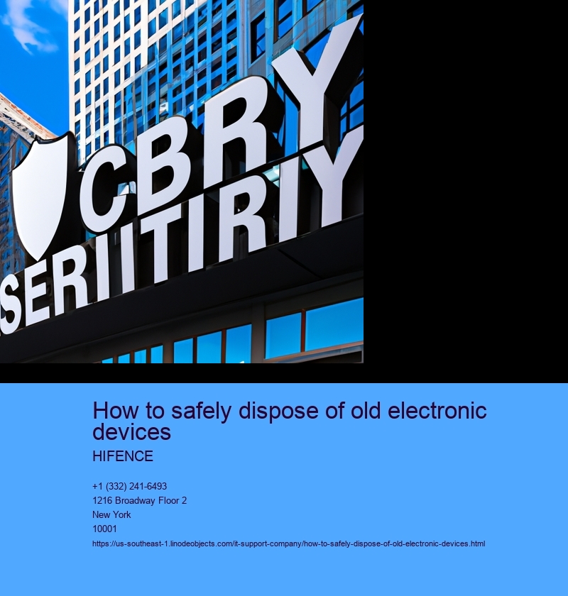 Research local electronic waste disposal options