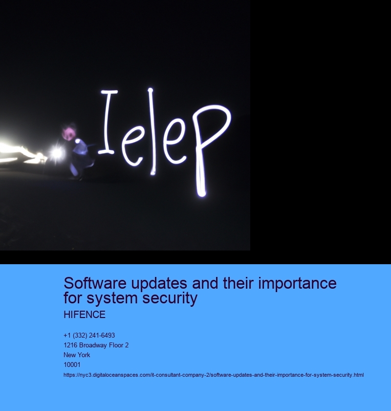 Importance of software updates for system security