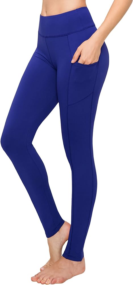 SATINA High Waisted Leggings for Women - Capri, Full Length, Fleece &amp; with Pockets Women&#39;s Leggings 