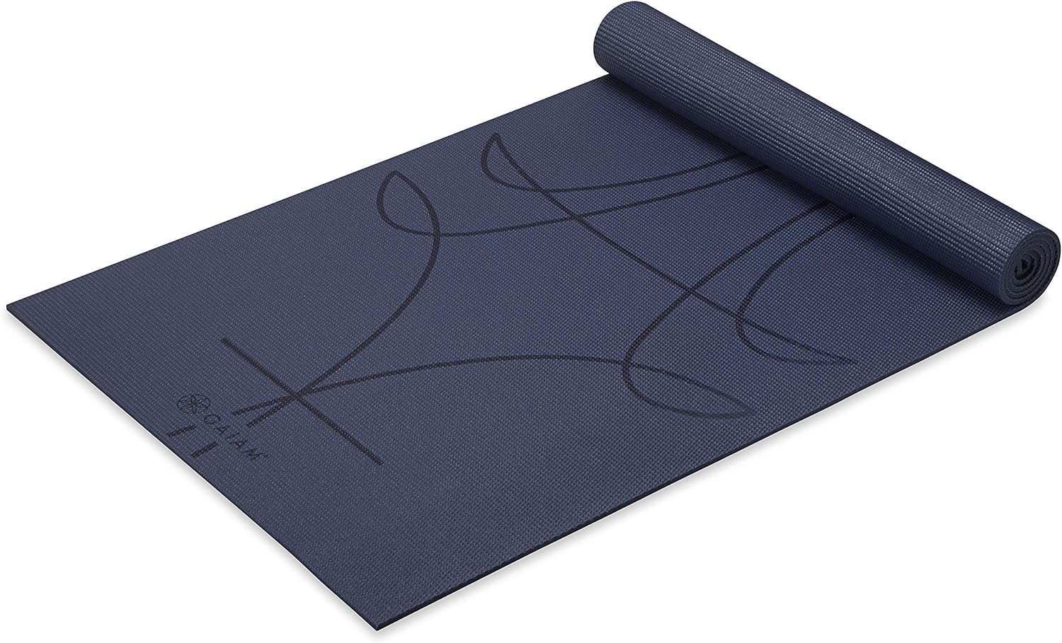 Gaiam Yoga Mat - Premium 6mm Print Extra Thick Non Slip Exercise & Fitness Mat for All Types of Yoga, Pilates & Floor Workouts (68L x 24W x 6mm Thick)