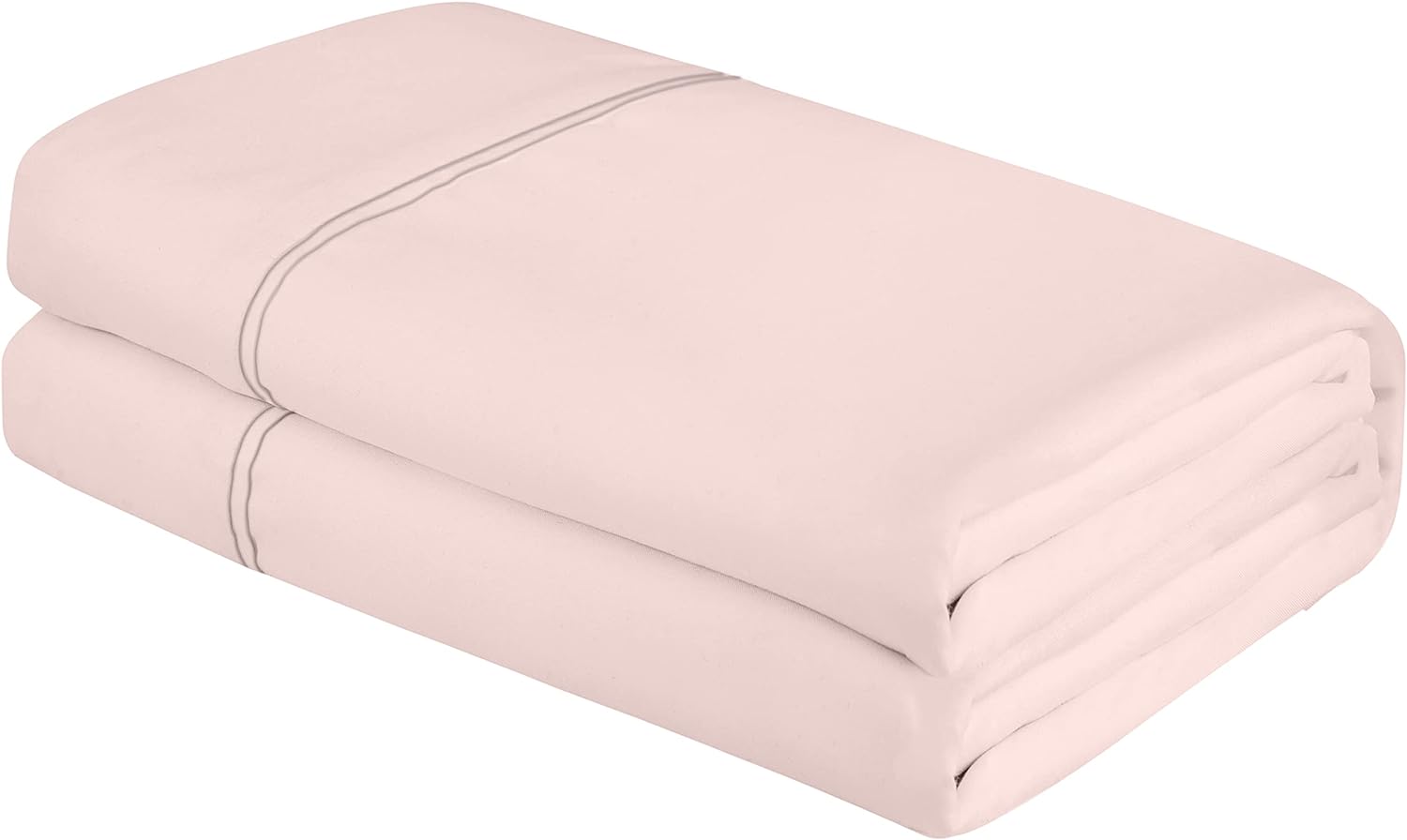 ROYALE LINENS Twin Size Flat Sheet Only - Brushed 1800 Microfiber - Ultra Soft & Breathable - Wrinkle & Stain Resistant - Hotel Quality Flat Sheet Sold Separately - Top Sheet for Bed - (Twin, Pink)