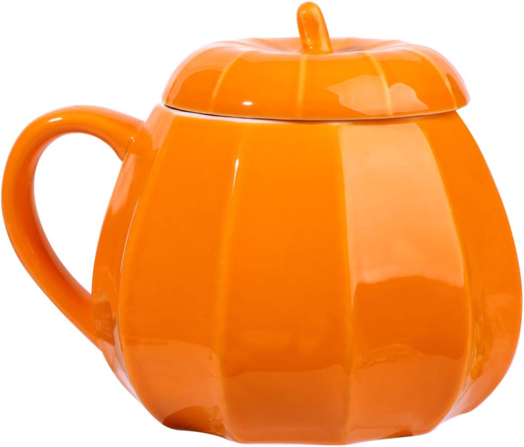 My son got this for me for my birthday in October. I love the shape and the lid. It' a great little Autumn themed mug. It transfers heat really easily, so I recommend against microwaving it unless you want to burn your lips.