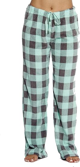 Just Love Women Plush Pajama Pants Buffalo Plaid