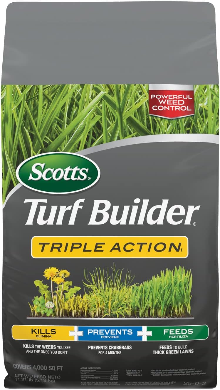 Scotts 26005 Turf Builder Triple Action1, 4,000 sq. ft