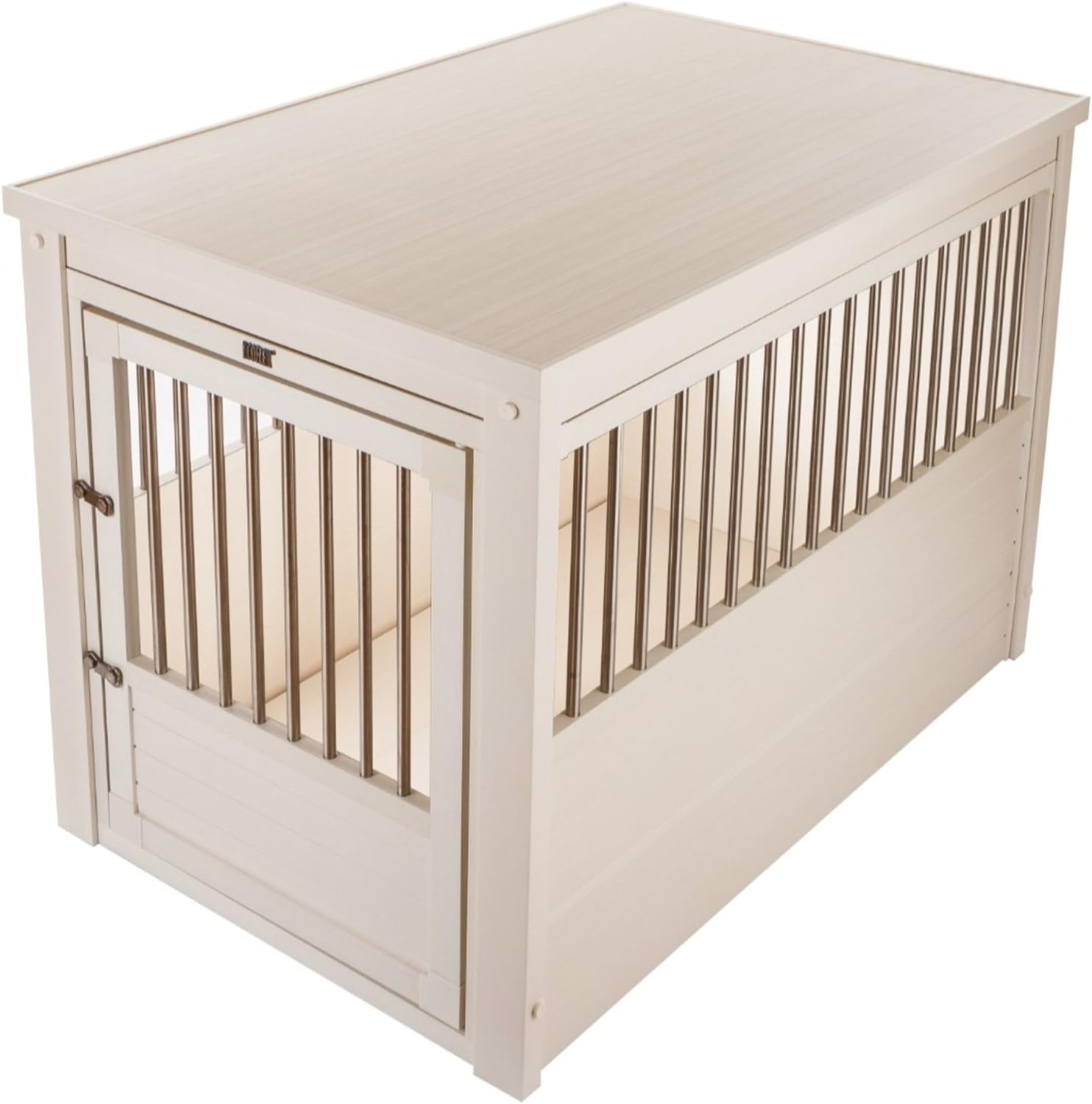 New Age Pet ecoFLEX Pet Crate/End Table, Large, Antique White