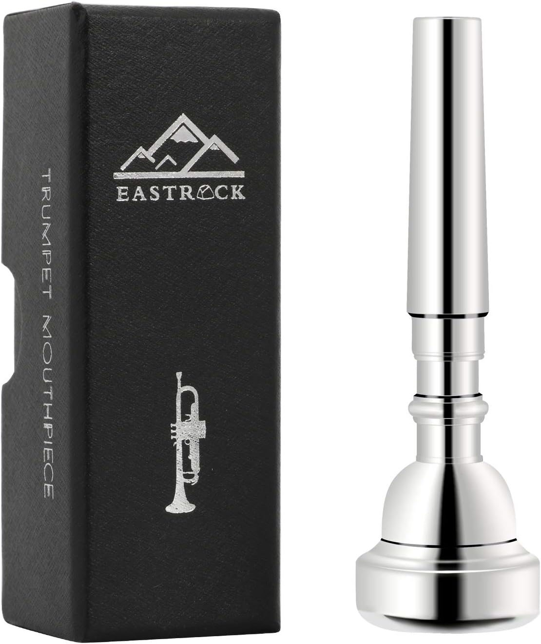 EastRock 7C Trumpet Mouthpiece Silver Plated Bb Trompeta Mouthpiece Trumpet Instrument Accessories Vacuum Packed