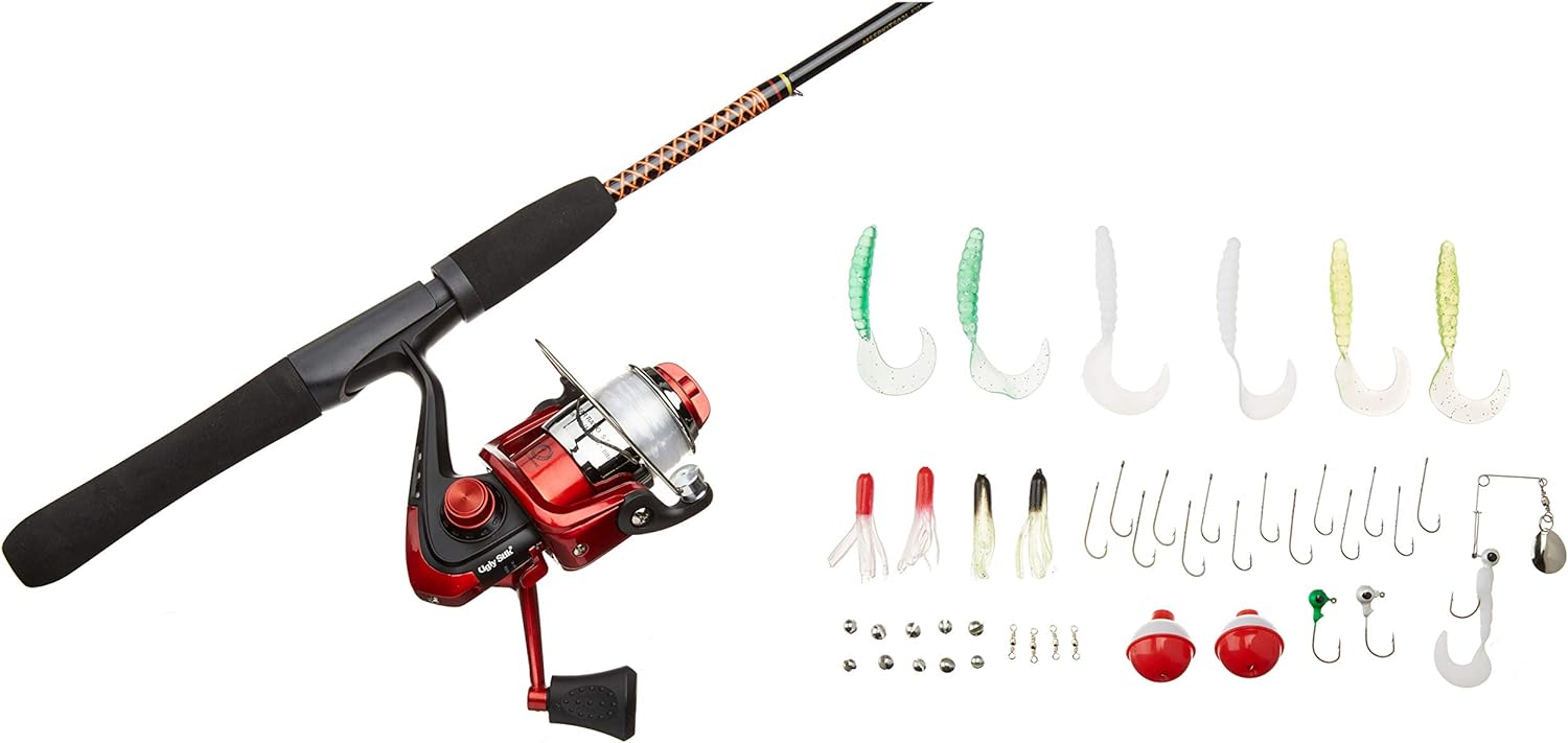 Ugly Stik Complete Spincast Reel and Fishing Rod Kit