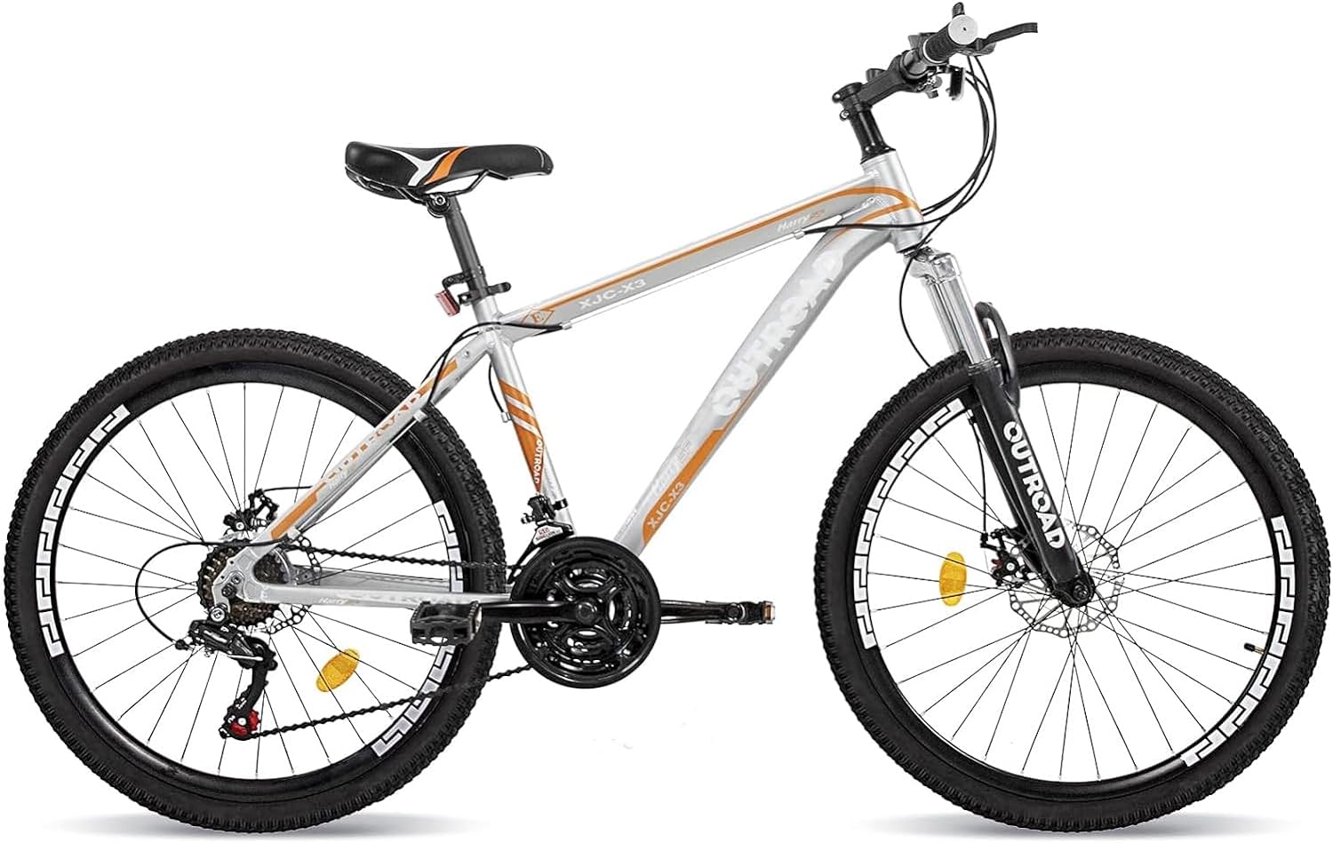 26 Inch Mountain Bike, Aluminum Frame, 21-Speed Dual Disc Brake Bicycle with Lock-Out Suspension Fork, Nomal Wheels Bicycles for Men and Women