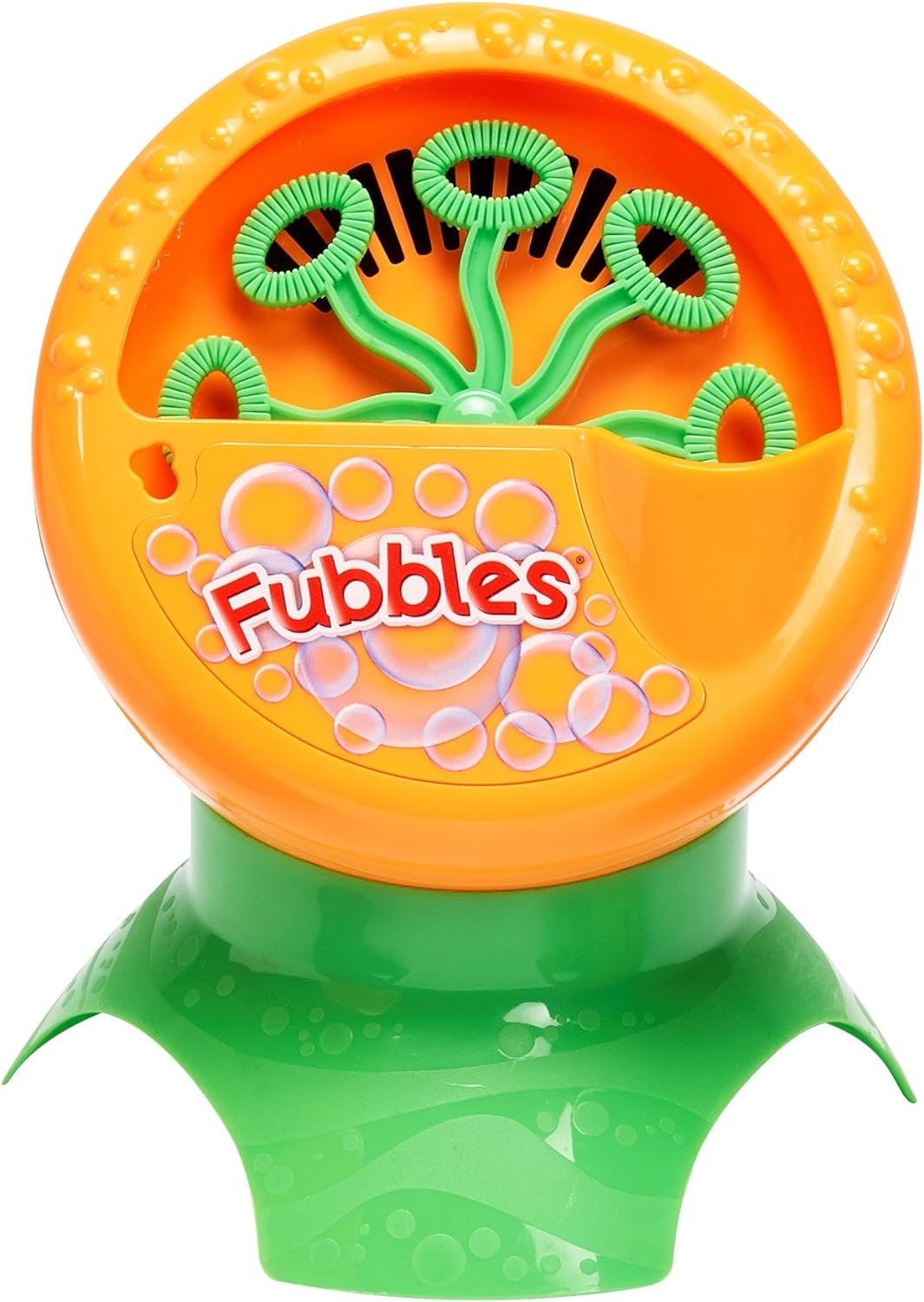 Little Kids Fubbles Bubble Blastin Bigger Bubbles Kids Automatic Party Machine and Includes 4oz of Bubble Solution Toy, Orange