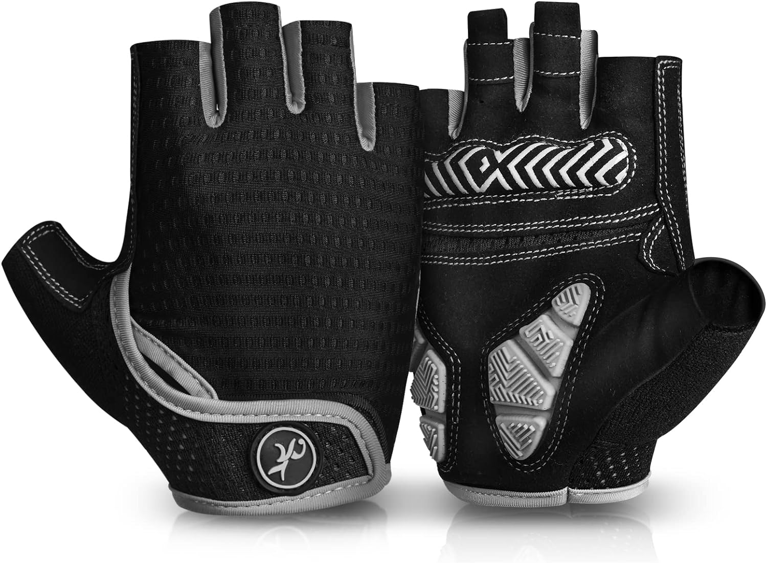 MOREOK Cycling Gloves Bike Gloves for Men/Women-[Breathable Anti-Slip 5MM Gel Pad] Biking Gloves Half Finger Road Bike MTB Bicycle Gloves-for Cycling/Fitness/Motorcycle/Gym/Outdoor Sports