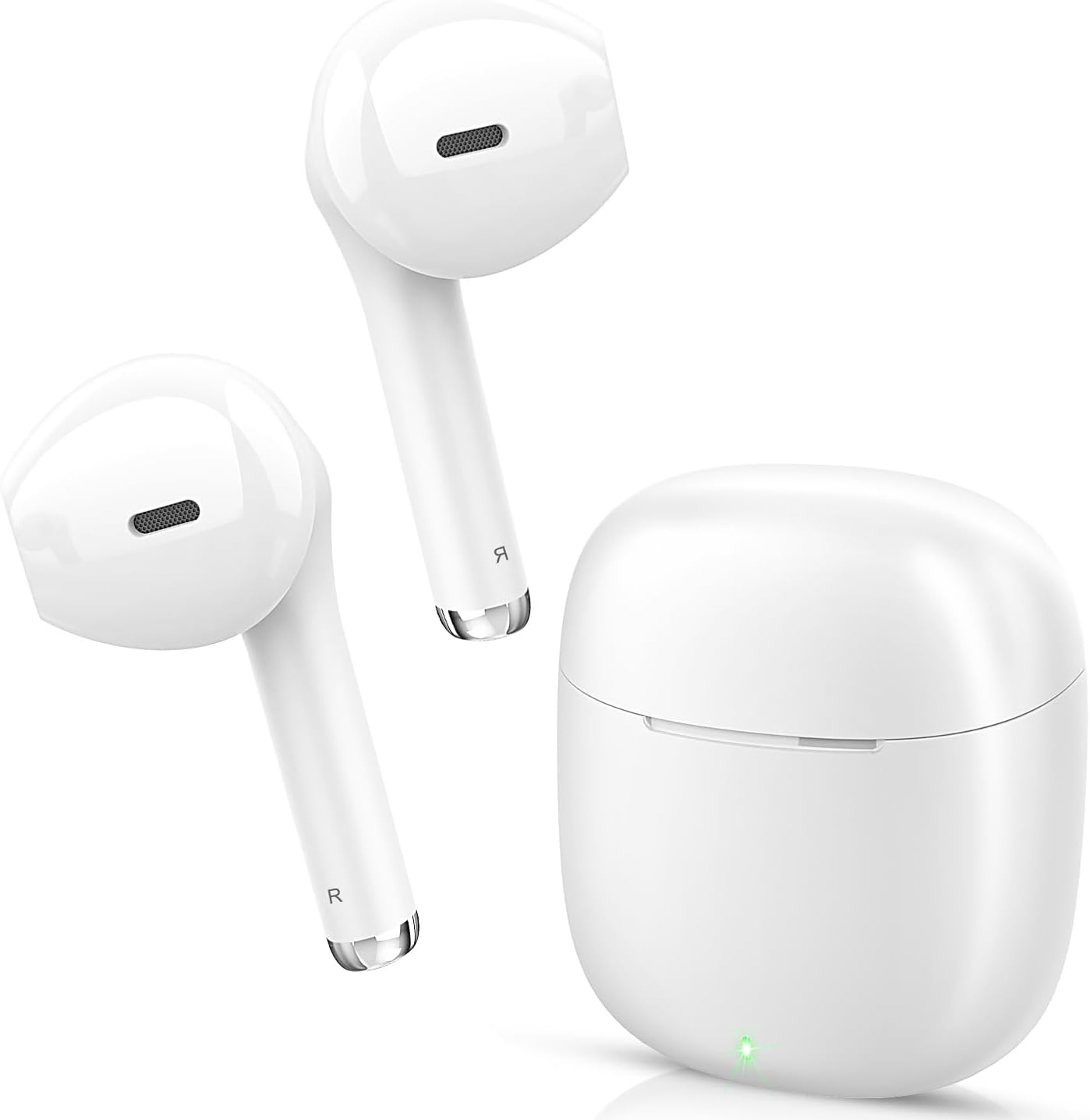 These have great sound, travel easily, and connect to my phone quickly. I like the way the inside lights up when the lid is open so you can see where to put them in to charge even if its dark. Im never concerned with how quickly they charge so I dont pay attention to that.The inside of my ear is smaller but these are just right, not too big and they dont fall out. Im hard on earbuds but theyve held up. Ill buy them again.