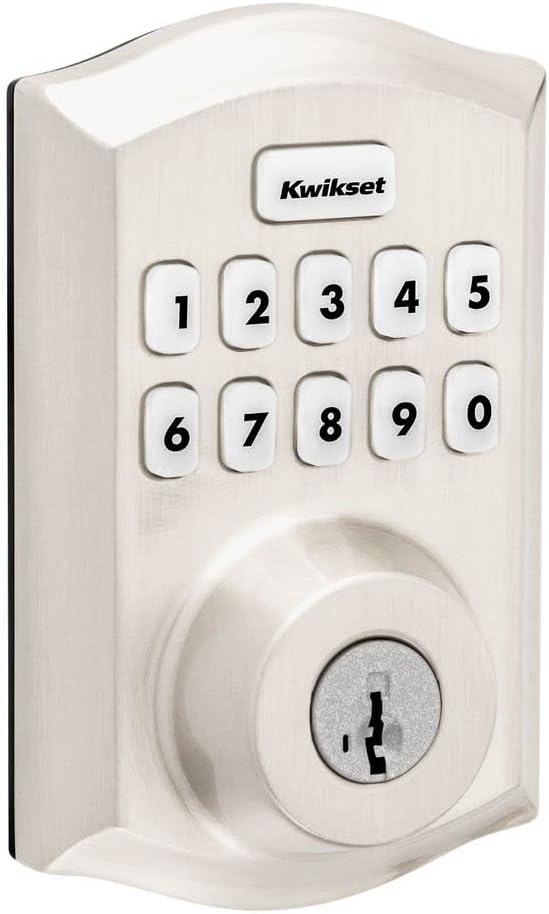 Kwikset Home Connect 620 Smart Lock Deadbolt with Z-Wave Technology, Works with Ring Alarm, Samsung Smartthings and More, Z-Wave Hub Required, Traditional Design in Satin Nickel