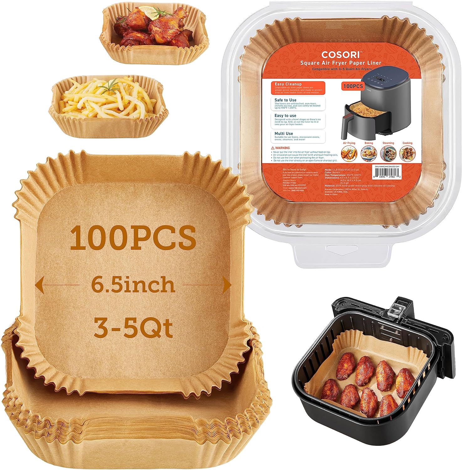 I bought this as a gift for my son's air fryer, he said these are a breeze. He loves them so much, he bought more. He cooks in his air fryer every day, and he said having these makes it so easy to clean up. If you have an air fryer, get this set, you will be amazed.