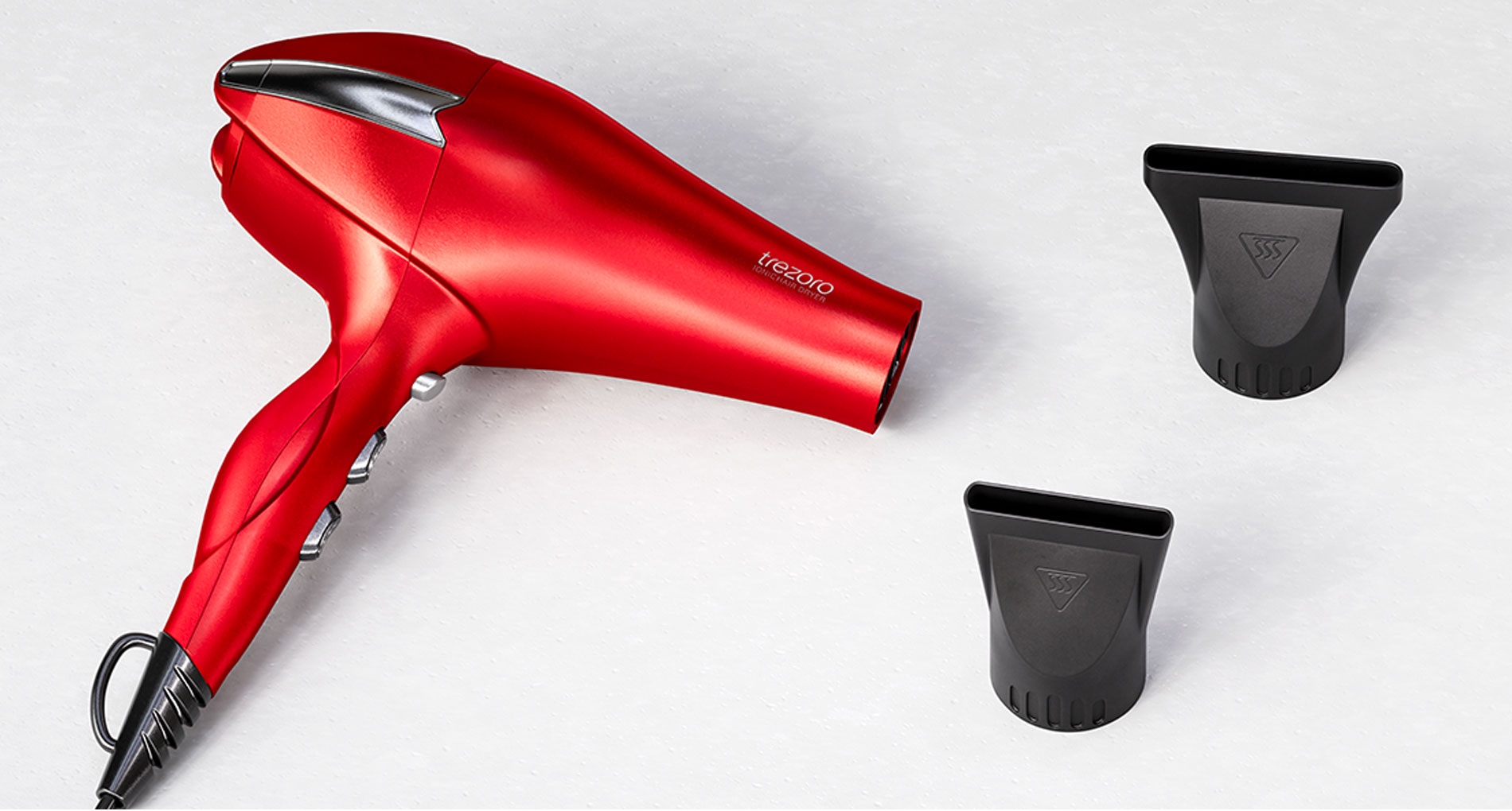 Professional 2200W Ionic Salon Hair Dryer - Professional Blow Dryer - Lightweight Travel Hairdryer for Normal & Curly Hair Includes Volume Styling Nozzle