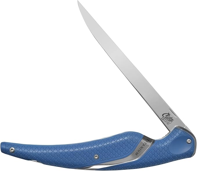 Cuda Folding Titanium Bonded Fillet Knife, 6 1/2, 18205