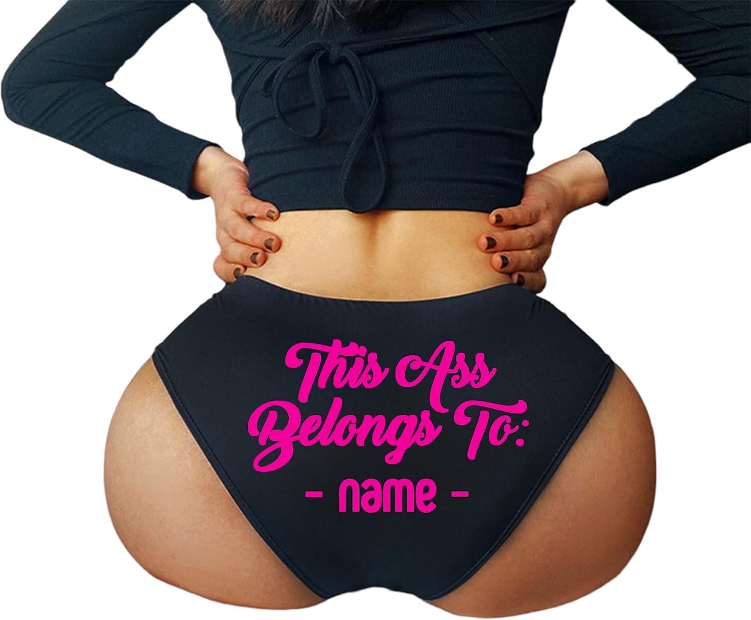 Custom This Ass Belongs To Personalized Panties, Custom Panties, Wedding Gift Booty Panty