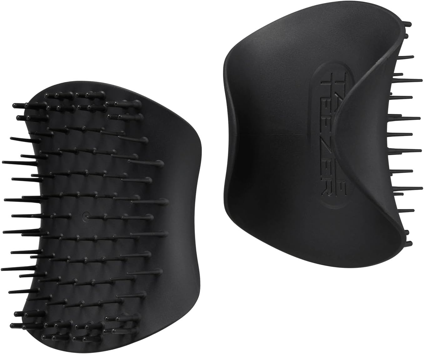 TANGLE TEEZER, The Scalp Exfoliator & Massager, Promotes Hair Growth and Dandruff Removal, Shampoo Brush for Scalp, Perfect for Hair Treatment & Scalp Detox, Onyx Black