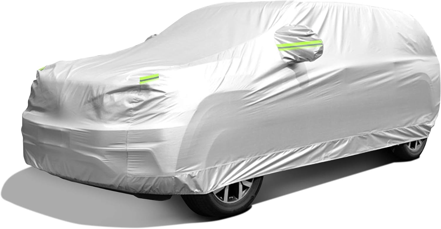 SUV Waterproof Car Covers for Automobiles All Weather Season UV Protection Snowproof Outdoor Full Cover Universal Fit SUV Up to 190