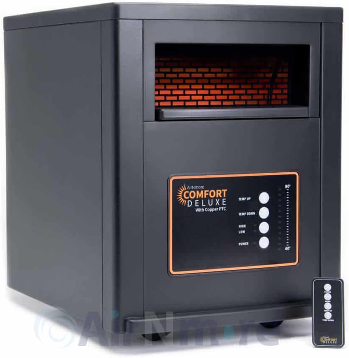 Comfort Deluxe with Copper PTC, Infrared Space Heater with Remote, 1500 Watt, ETL Listed