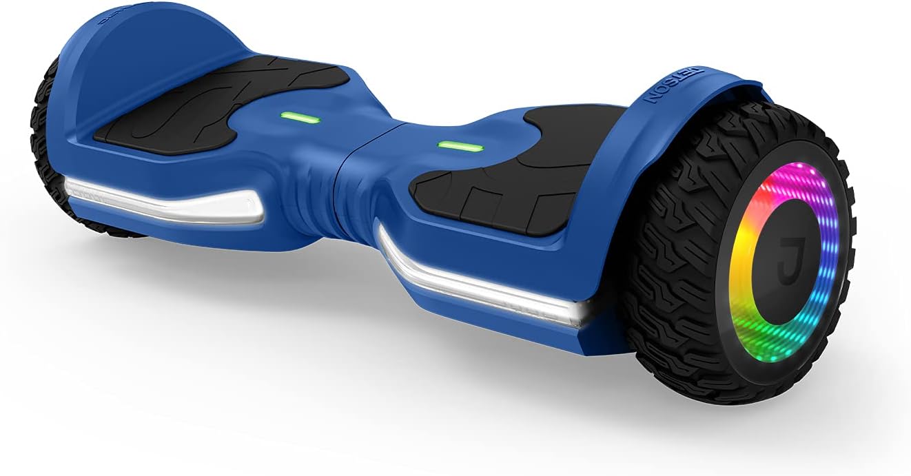 Jetson Self Balancing Hoverboard with Built in Bluetooth Speaker | Includes All Terrain Tires | LED Lights