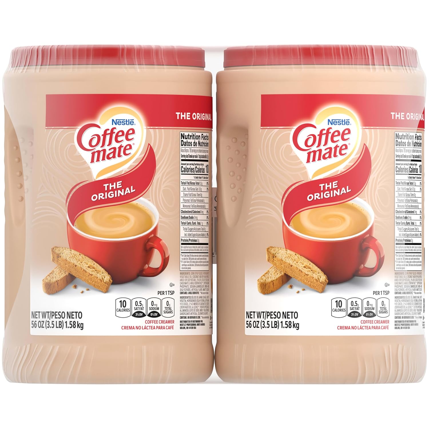 Nestle Coffee mate Coffee Creamer, Original, Non Dairy Powder Creamer, 56 Ounces (Pack of 2)