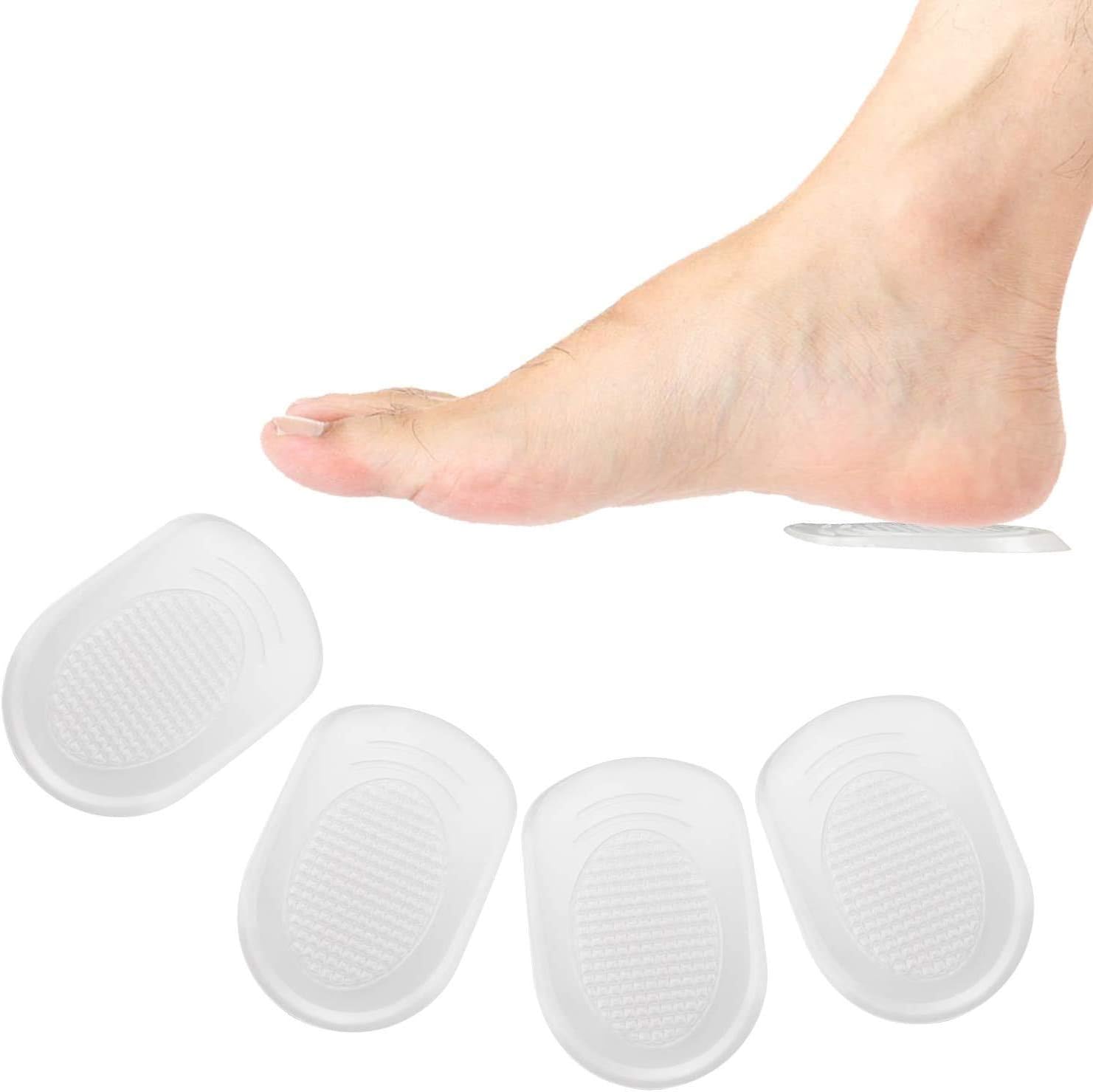 These are perfect! I wear Orthotics and I wanted something for heel pain that wasn't big and thick snd that would accommodate the orthotics. These are just perfect they're thin fit in my shoes well, and the gel gives just the amount of extra comfort that I need. I looked and looked and was so happy to find these!