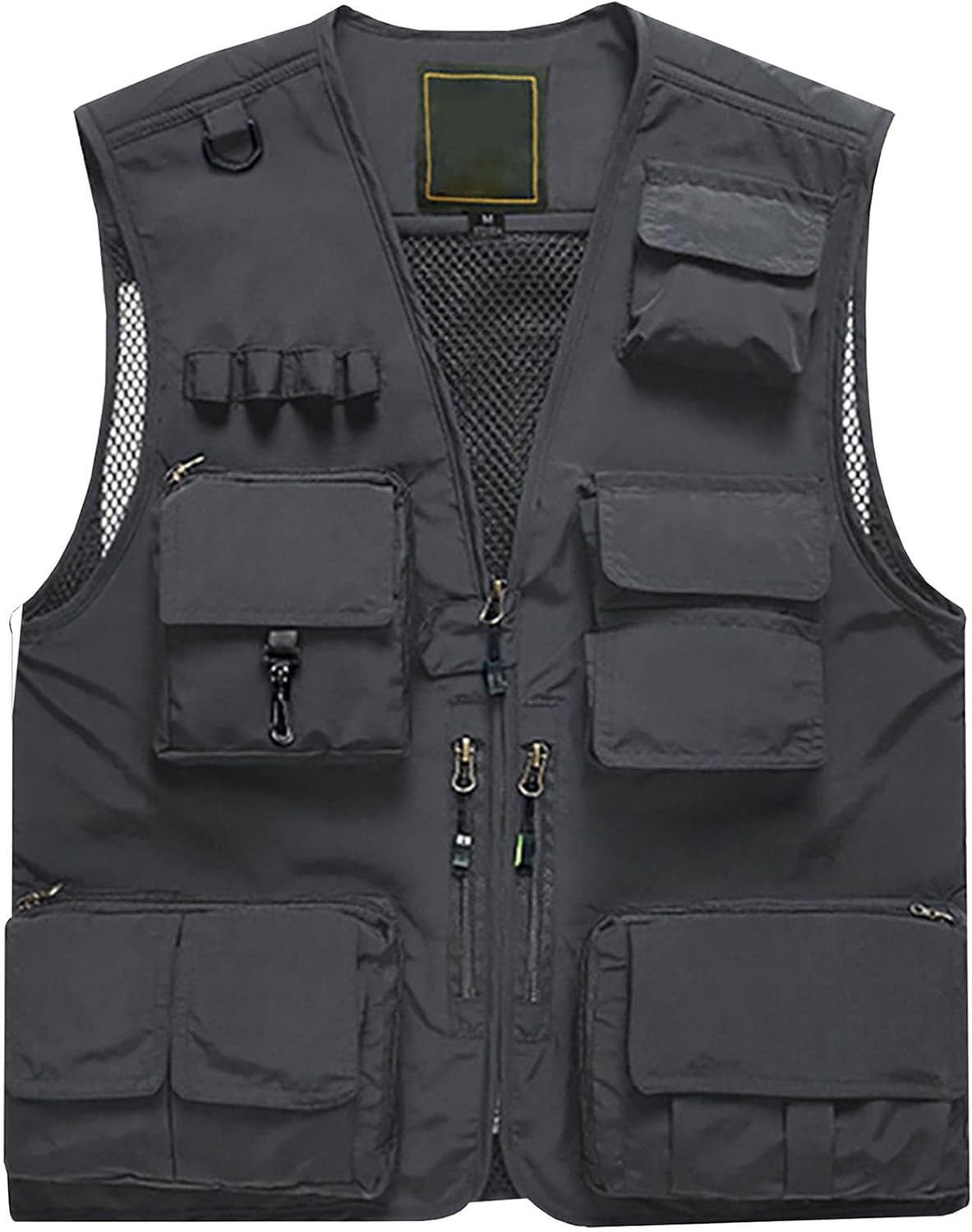 Flygo Men' Casual Multi-Pocket Outdoor Utility Fishing Photo Safari Work Travel Vest