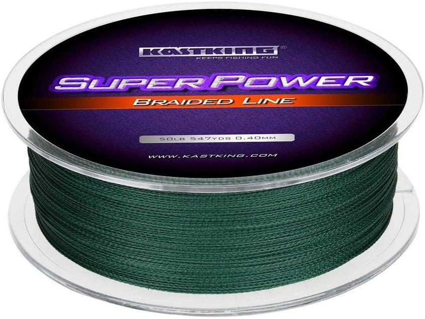 KastKing SuperPower Braided Fishing Line - Abrasion Resistant Braided Lines  Incredible Superline  Zero Stretch  Smaller Diameter  A Must-Have!