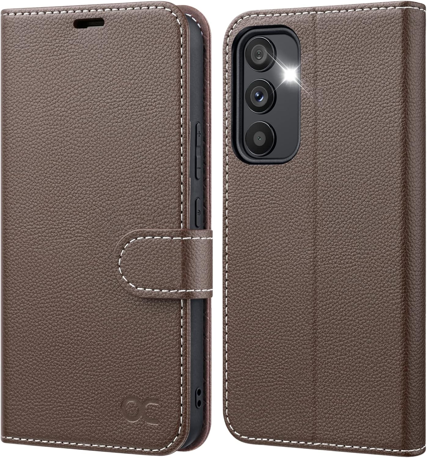 OCASE for Galaxy A54 5G Wallet Case with RFID Blocking Credit Card Holder Kickstand, PU Leather Flip Folio Book Case Women Men Protective Cover for Samsung Galaxy A54 5G Phone case (Mocha)