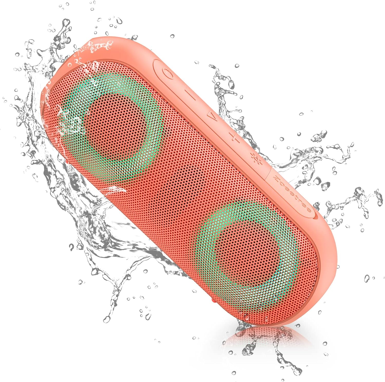 Bluetooth Speakers, Portable Speakers Bluetooth Wireless(100FT Range) with 30W Loud Stereo Sound, IPX7 Waterproof Shower Speakers, RGB Multi-Colors Rhythm Lights, 1000mins Playtime for Indoor&Outdoor