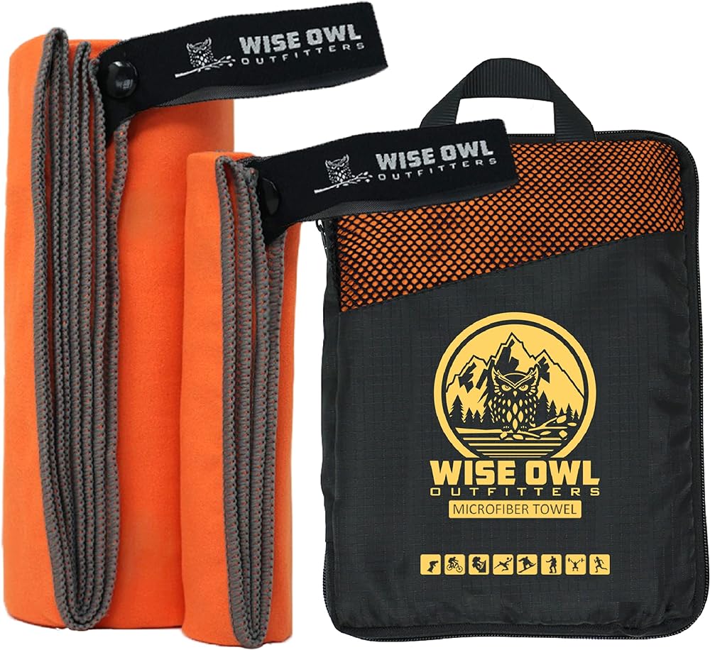 As an avid camper and traveler, I am always on the lookout for high-quality gear that is both functional and durable. The Wise Owl Outfitters Camping Travel Towel is the perfect example of this.Made from ultra-soft microfiber, this towel is not only comfortable but also incredibly absorbent. Whether I'm using it to dry off after a swim or to clean up spills around the campsite, the Wise Owl towel does the job quickly and efficiently. And thanks to its fast-drying properties, I never have to worry about it staying damp for too long.What I appreciate most about Wise Owl products, in general, is their commitment to quality. This towel is no exception. It's well-made, with sturdy stitching and high-quality materials that are sure to stand up to years of use. And because it's so compact and lightweight, it's easy to pack and bring along on all my adventures.In summary, I highly recommend the Wise Owl Outfitters Camping Travel Towel to anyone in need of a high-quality, compact, and functional towel for their outdoor adventures. As a fan of Wise Owl products, I can say with confidence that this towel lives up to their high standards.