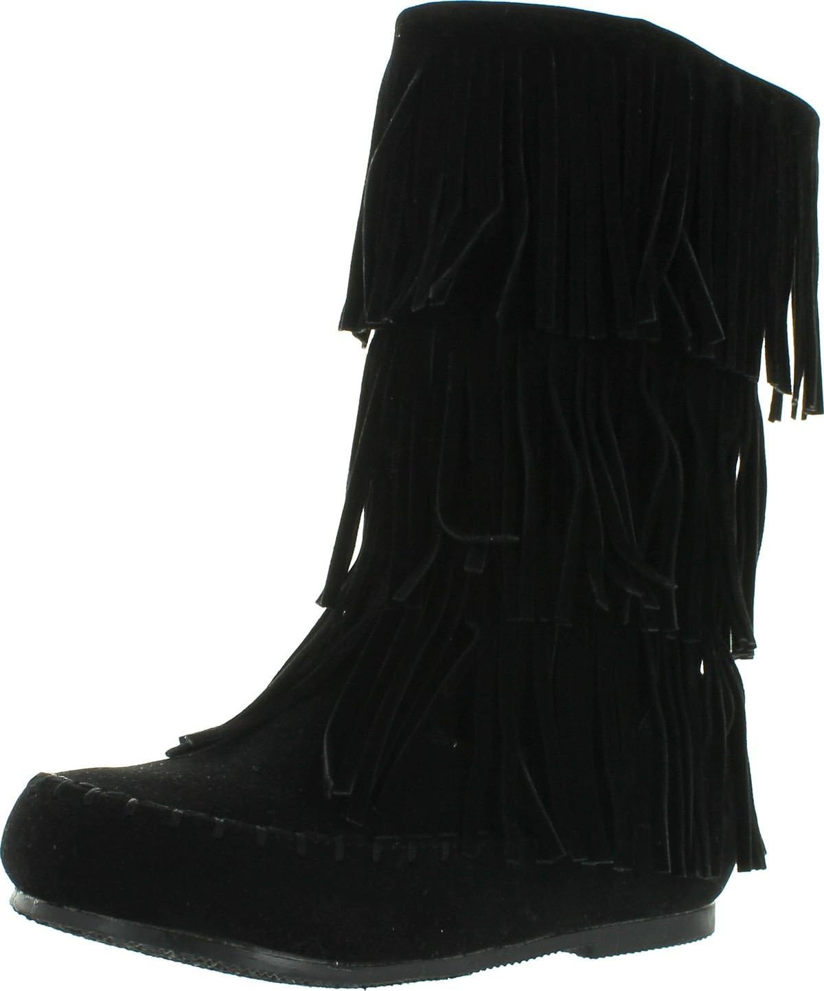 Pierre Dumas Girls Apache-6 Fringe Moccasin Boots