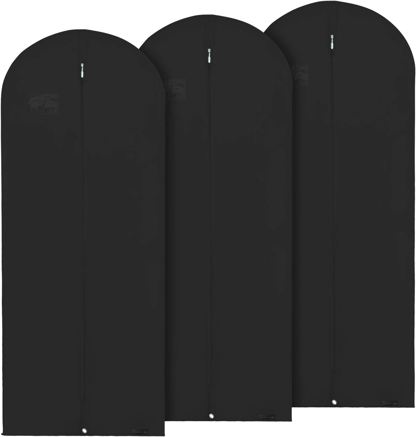 HANGERWORLD 60 Dress Bag, Garment Bags for Storage Hanging Clothes Suit Cover (3, Black)