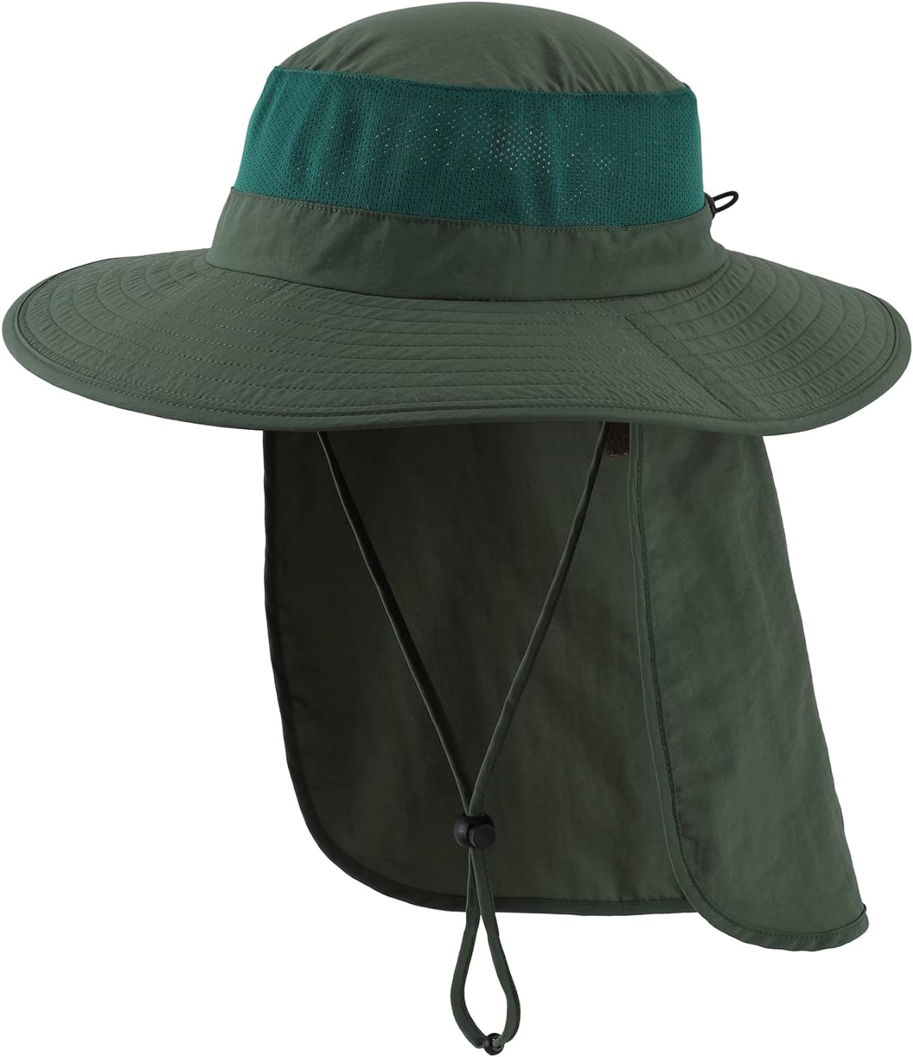 Home Prefer Outdoor UPF50  Mesh Sun Hat Wide Brim Fishing Hat with Neck Flap