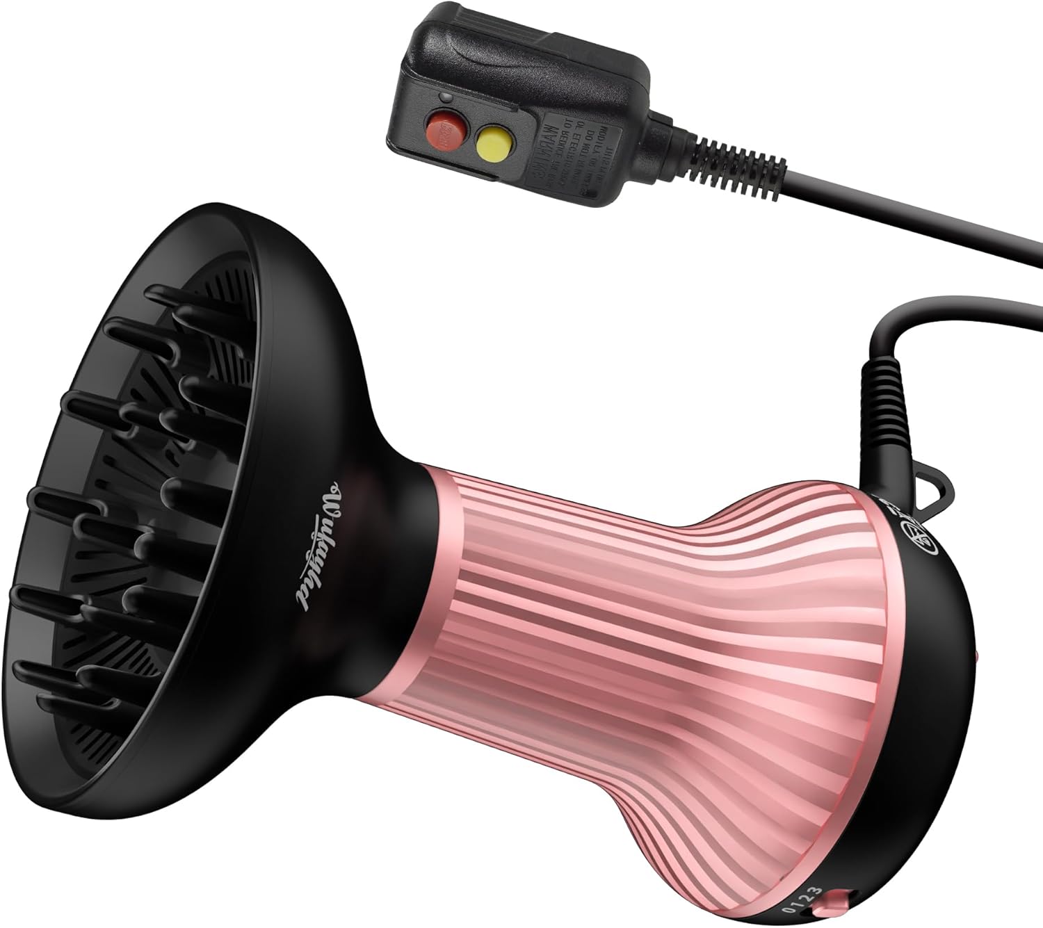 Diffuser Hair Dryer for Curly Hair: WUFAYHD Professional Hair Diffuser with Ceramic Tips for Wavy Hair Enhances Curls Reduce Frizz,Gifts for Her