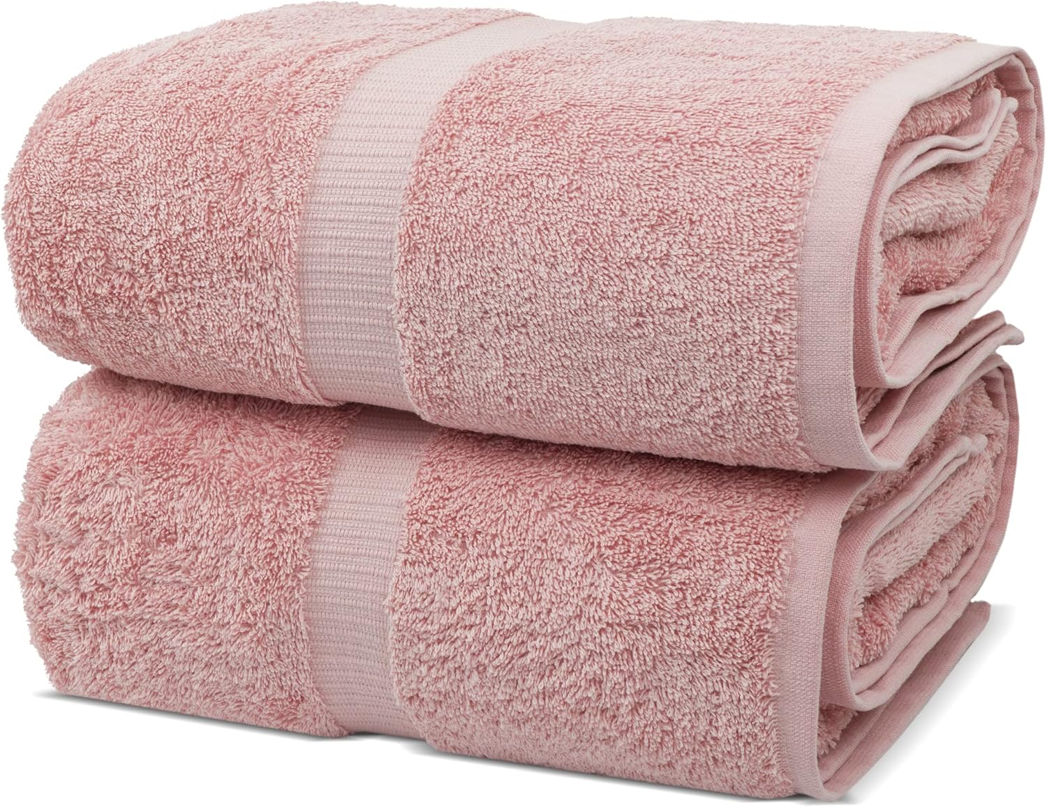 Chakir Turkish Linens, 100% Cotton Premium Quality Turkish Bath Sheets (35''x70'' Large Bath Sheet Towels - Pink)