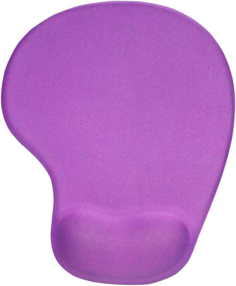 Office Mousepad with Gel Wrist Support - Ergonomic Gaming Desktop Mouse Pad Wrist Rest - Design Gamepad Mat Rubber Base for Laptop Comquter -Silicone Non-Slip Special-Textured Surface (06-1Purple)