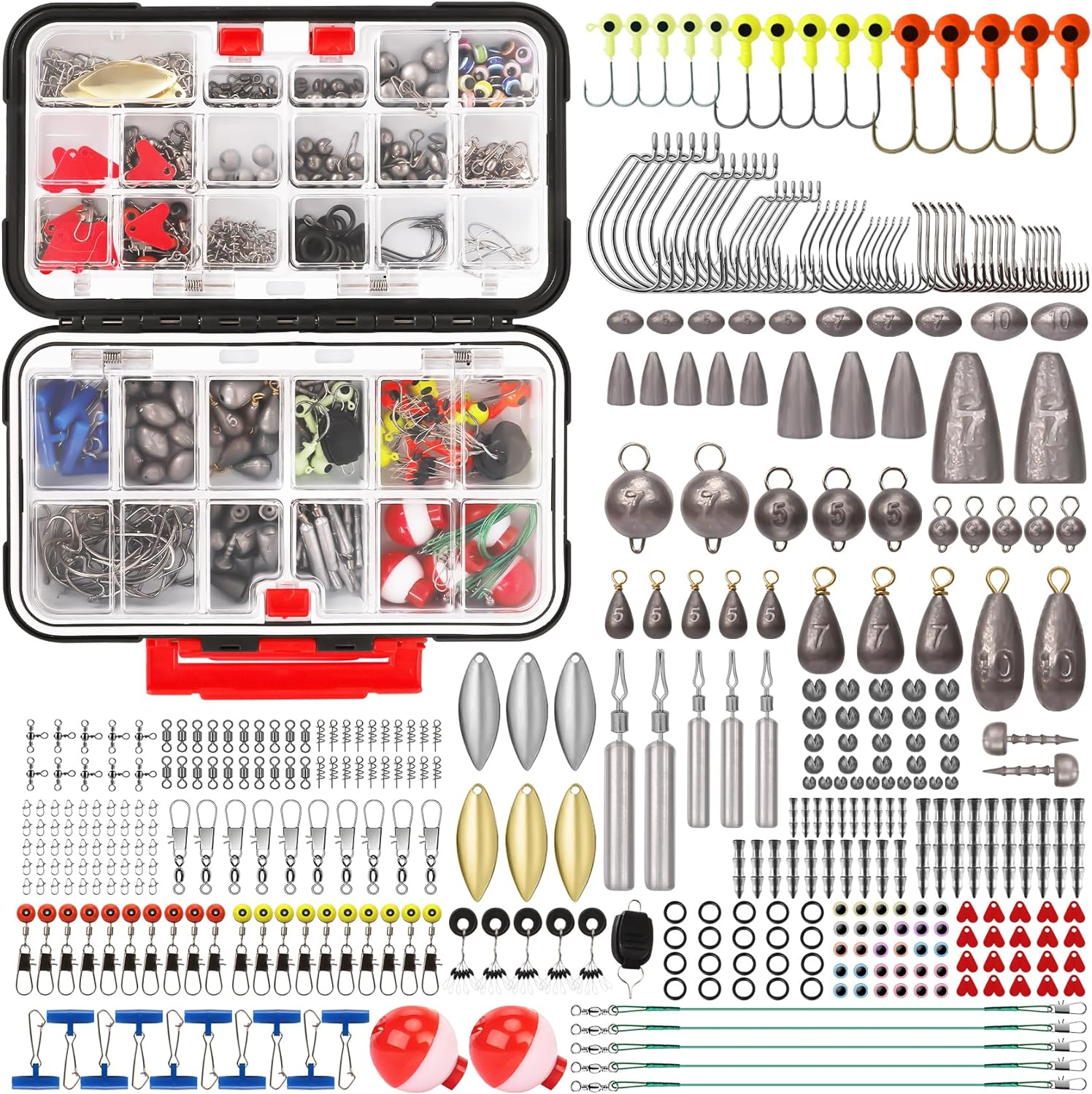 TRUSCEND Widely Used Fishing Bait Rigs Worth Ever Penny, Selected Fishing Lures & Tackle Kit for Starter Freshwater Fishing, Economic/Giftable/Premium Fishing Gear Set Available, Perfect Fishing Gifts