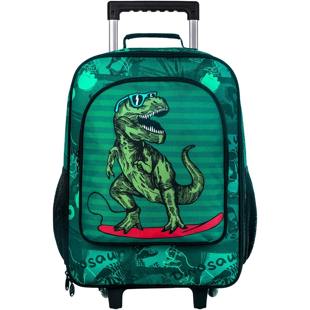 gxtvo Kids Luggage with Wheels for Boys, Dinosaur Rolling carry on Suitcase for Toddler Children